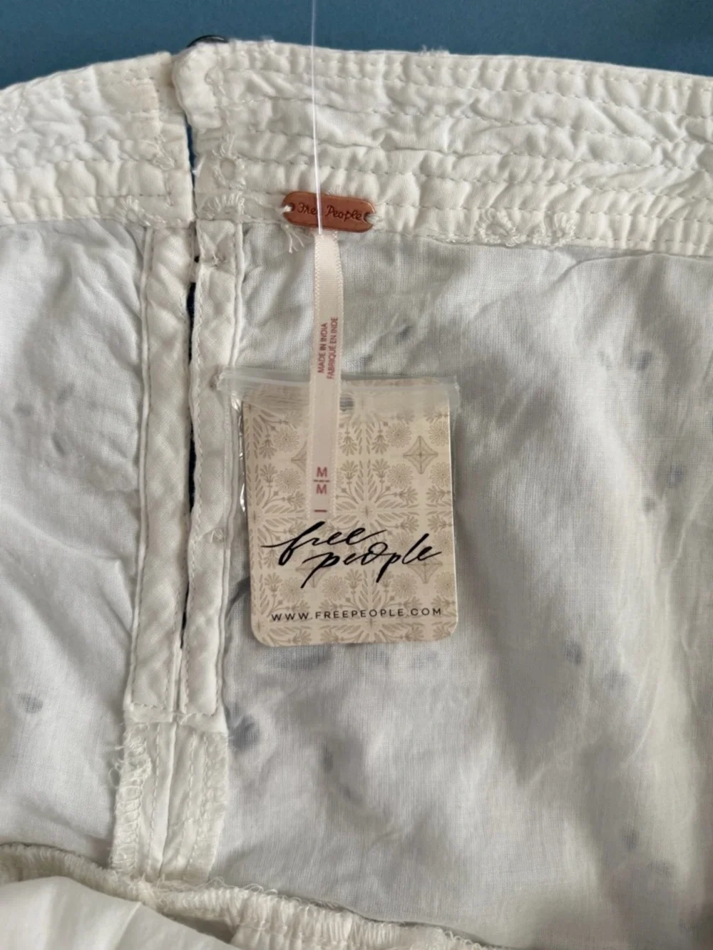 NWT Free People Primavera Eyelet Midi Dress White Cotton Cottage Boho Sundress - Picture 6 of 7